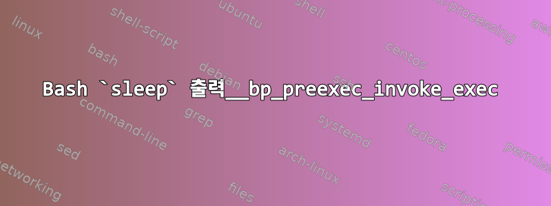 Bash `sleep` 출력__bp_preexec_invoke_exec