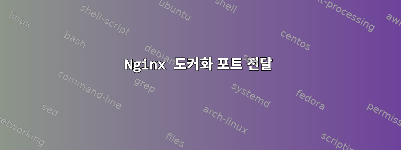 Nginx 도커화 포트 전달