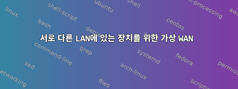 서로 다른 LAN에 있는 장치를 위한 가상 WAN