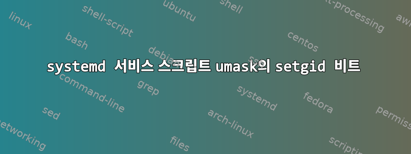 systemd 서비스 스크립트 umask의 setgid 비트