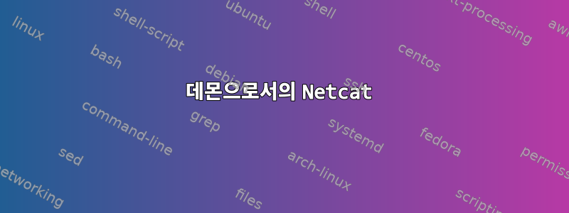 데몬으로서의 Netcat