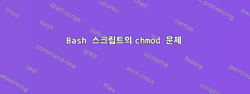 Bash 스크립트의 chmod 문제