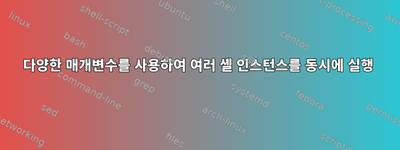 다양한 매개변수를 사용하여 여러 셸 인스턴스를 동시에 실행