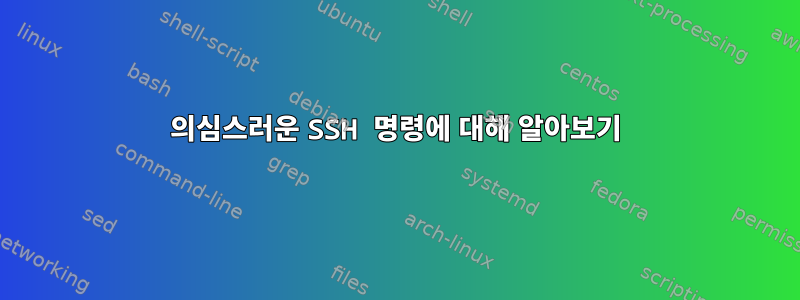 의심스러운 SSH 명령에 대해 알아보기