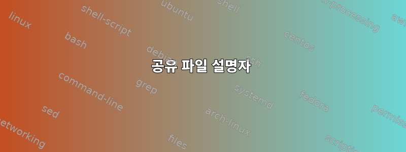 공유 파일 설명자