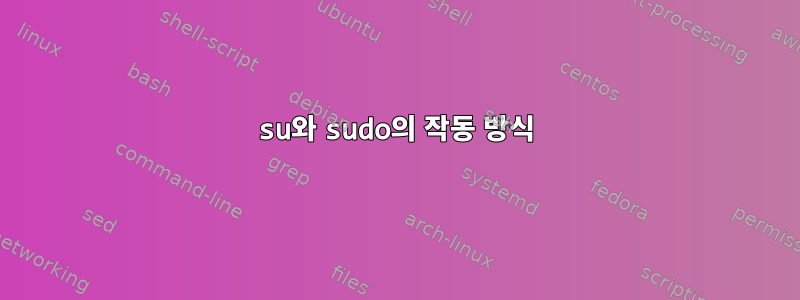 su와 sudo의 작동 방식