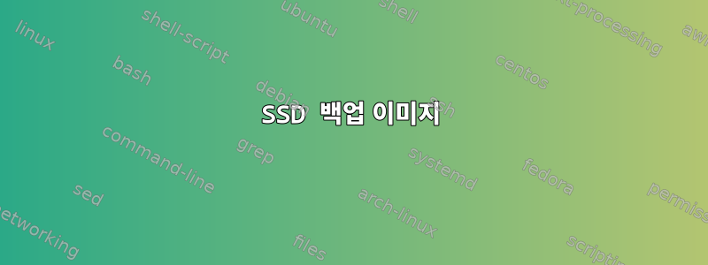 SSD 백업 이미지