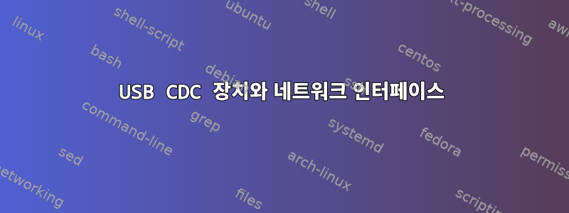 USB CDC 장치와 네트워크 인터페이스