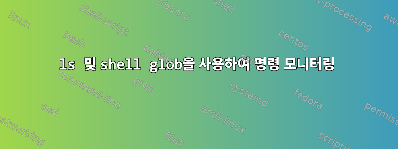 ls 및 shell glob을 사용하여 명령 모니터링