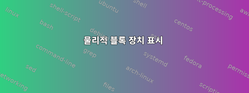 물리적 블록 장치 표시