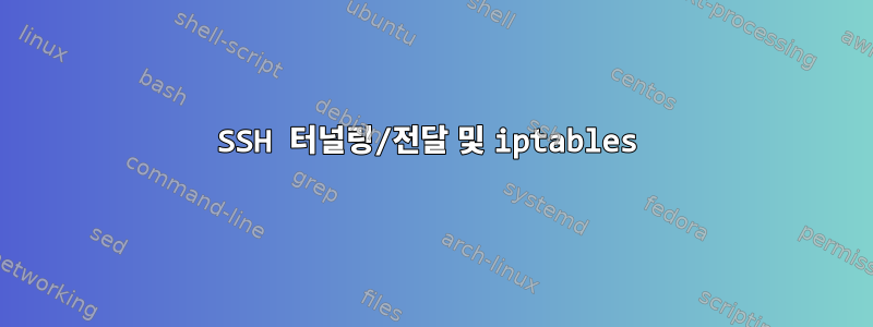 SSH 터널링/전달 및 iptables