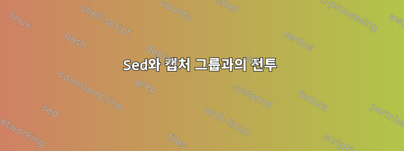 Sed와 캡처 그룹과의 전투