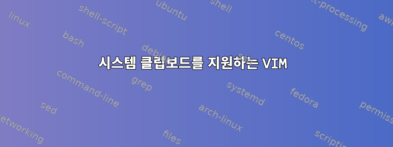 시스템 클립보드를 지원하는 VIM