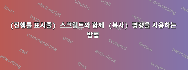 (진행률 표시줄) 스크립트와 함께 (복사) 명령을 사용하는 방법