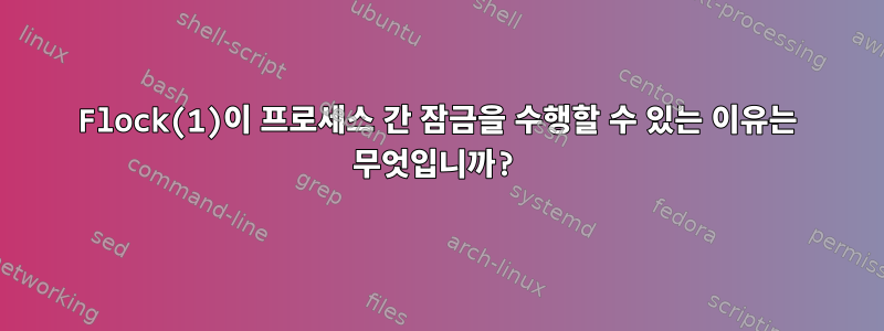 Flock(1)이 프로세스 간 잠금을 수행할 수 있는 이유는 무엇입니까?