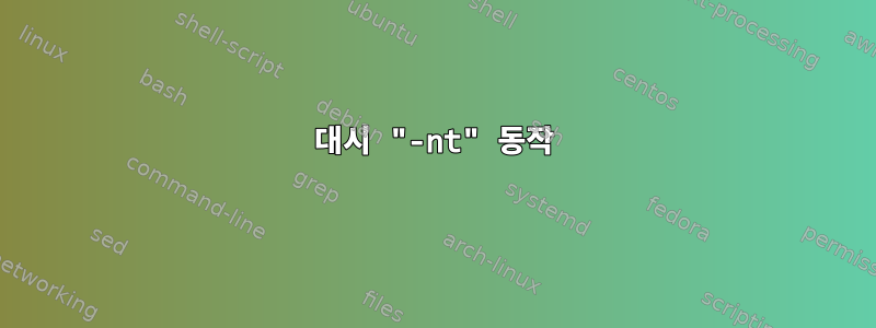 대시 "-nt" 동작