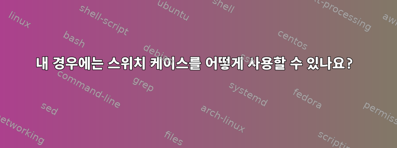 내 경우에는 스위치 케이스를 어떻게 사용할 수 있나요?