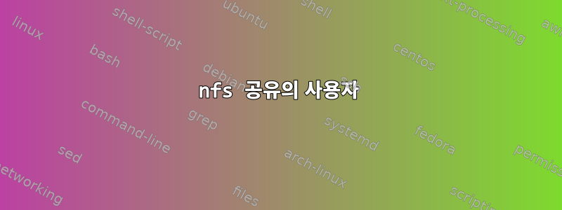 nfs 공유의 사용자