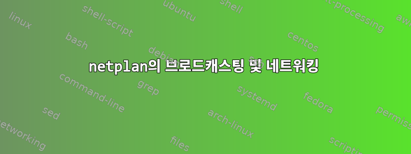 netplan의 브로드캐스팅 및 네트워킹