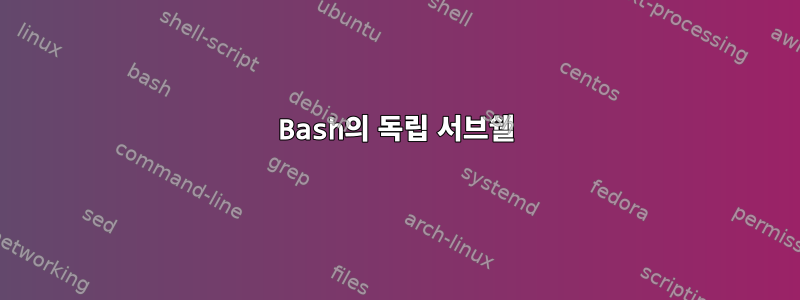 Bash의 독립 서브쉘