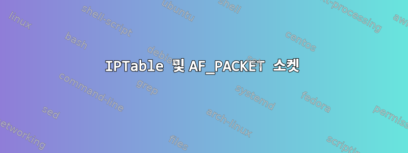 IPTable 및 AF_PACKET 소켓