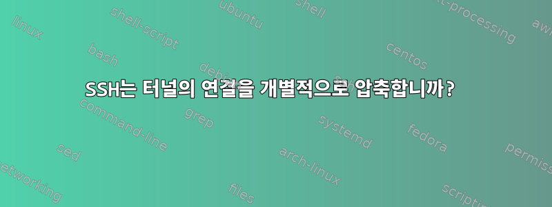 SSH는 터널의 연결을 개별적으로 압축합니까?