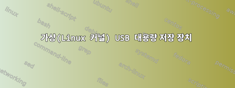 가상(Linux 커널) USB 대용량 저장 장치