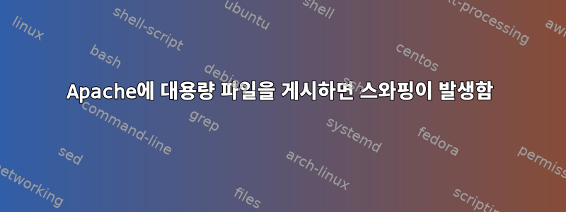 Apache에 대용량 파일을 게시하면 스와핑이 발생함