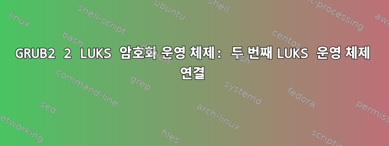 GRUB2 2 LUKS 암호화 운영 체제: 두 번째 LUKS 운영 체제 연결