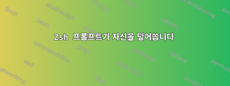 Zsh 프롬프트가 자신을 덮어씁니다