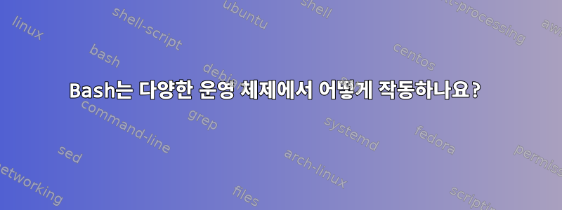 Bash는 다양한 운영 체제에서 어떻게 작동하나요?