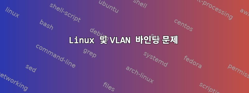 Linux 및 VLAN 바인딩 문제