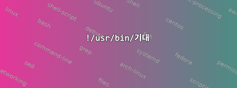 !/usr/bin/기대