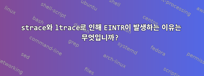 strace와 ltrace로 인해 EINTR이 발생하는 이유는 무엇입니까?