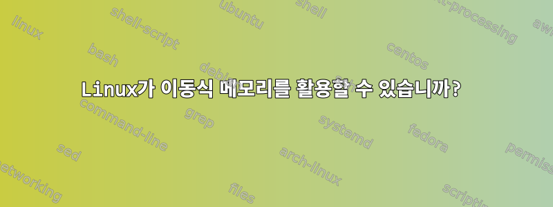 Linux가 이동식 메모리를 활용할 수 있습니까?