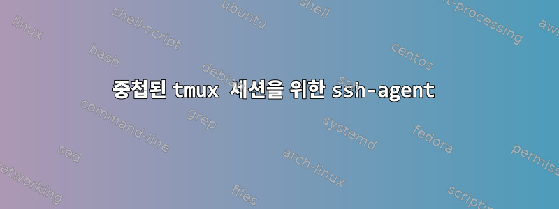 중첩된 tmux 세션을 위한 ssh-agent