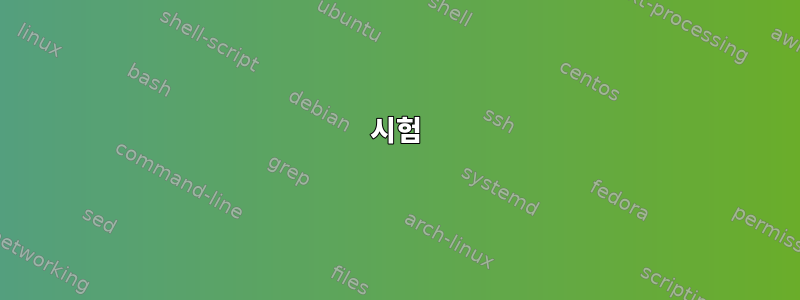 시험