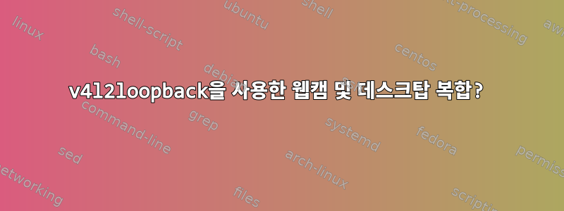 v4l2loopback을 사용한 웹캠 및 데스크탑 복합?