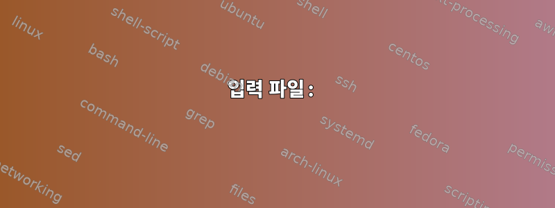 입력 파일: