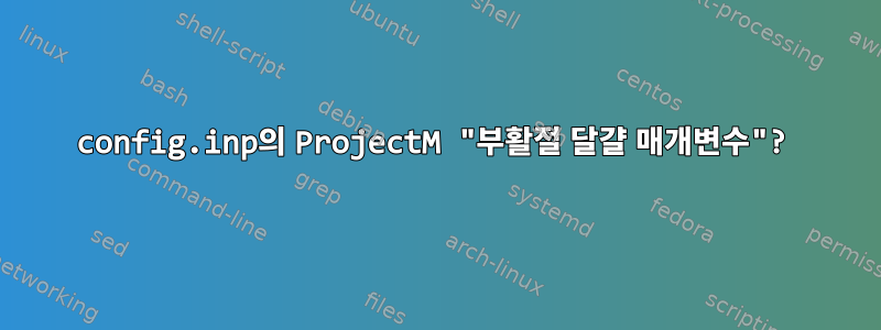 config.inp의 ProjectM "부활절 달걀 매개변수"?