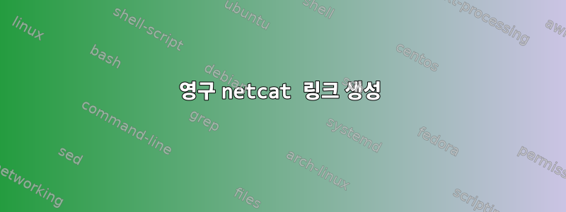 영구 netcat 링크 생성