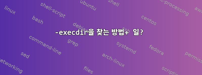 -execdir을 찾는 방법+ 일?