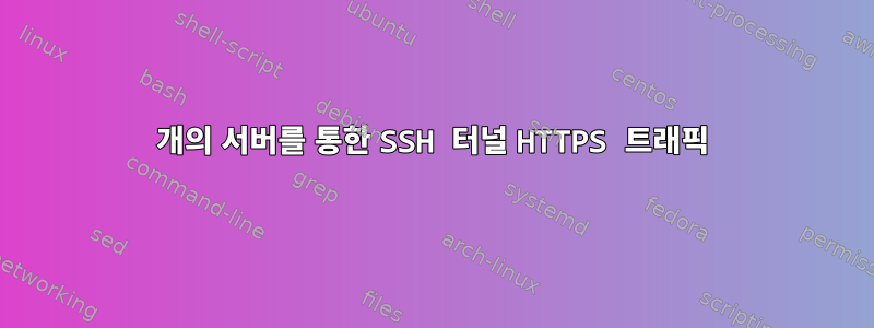 2개의 서버를 통한 SSH 터널 HTTPS 트래픽