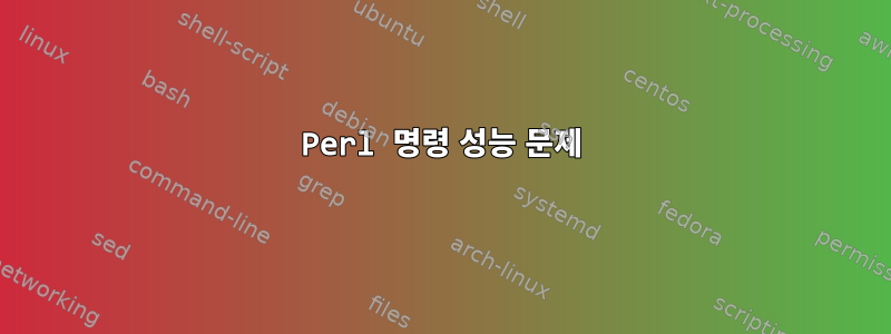 Perl 명령 성능 문제