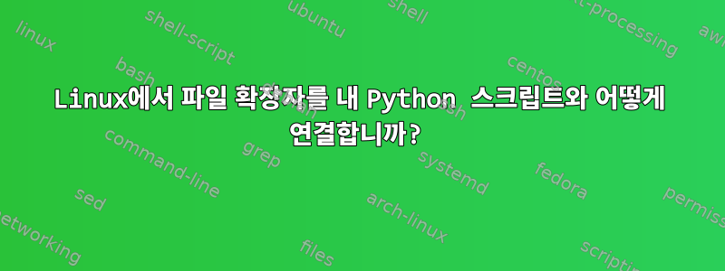 Linux에서 파일 확장자를 내 Python 스크립트와 어떻게 연결합니까?