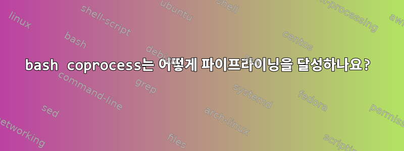 bash coprocess는 어떻게 파이프라이닝을 달성하나요?