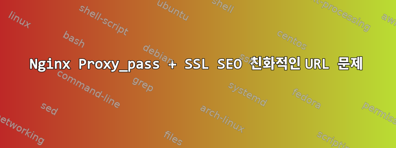 Nginx Proxy_pass + SSL SEO 친화적인 URL 문제