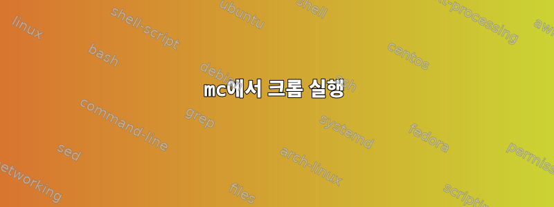 mc에서 크롬 실행