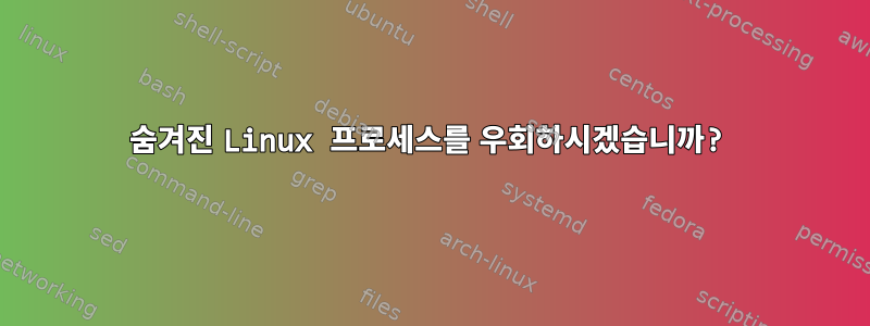 숨겨진 Linux 프로세스를 우회하시겠습니까?