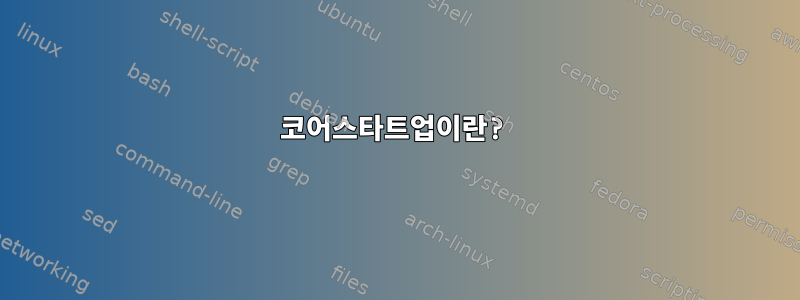 코어스타트업이란?